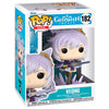 Figura Funko POP! de Keqing de Genshin Impact con espada en su caja