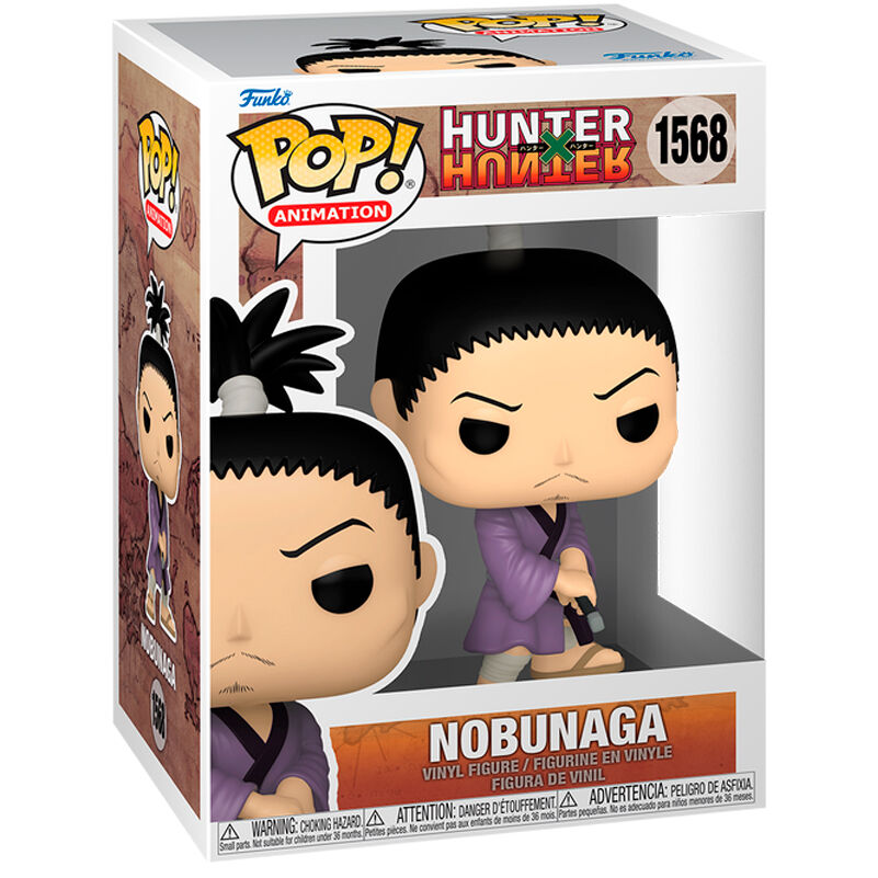 Figura Funko POP! de Nobunaga de Hunter x Hunter en caja