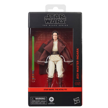 Figura articulada de Jedi Master Indara con sable de luz verde - 5