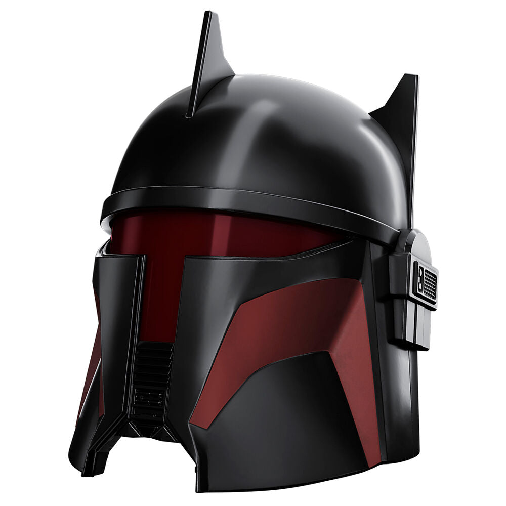 Casco electrónico negro y rojo de Gideon de Star Wars