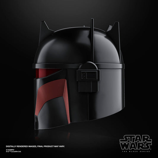 Casco electrónico negro y rojo de Gideon de Star Wars - 4