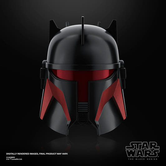 Casco electrónico negro y rojo de Gideon de Star Wars - 6