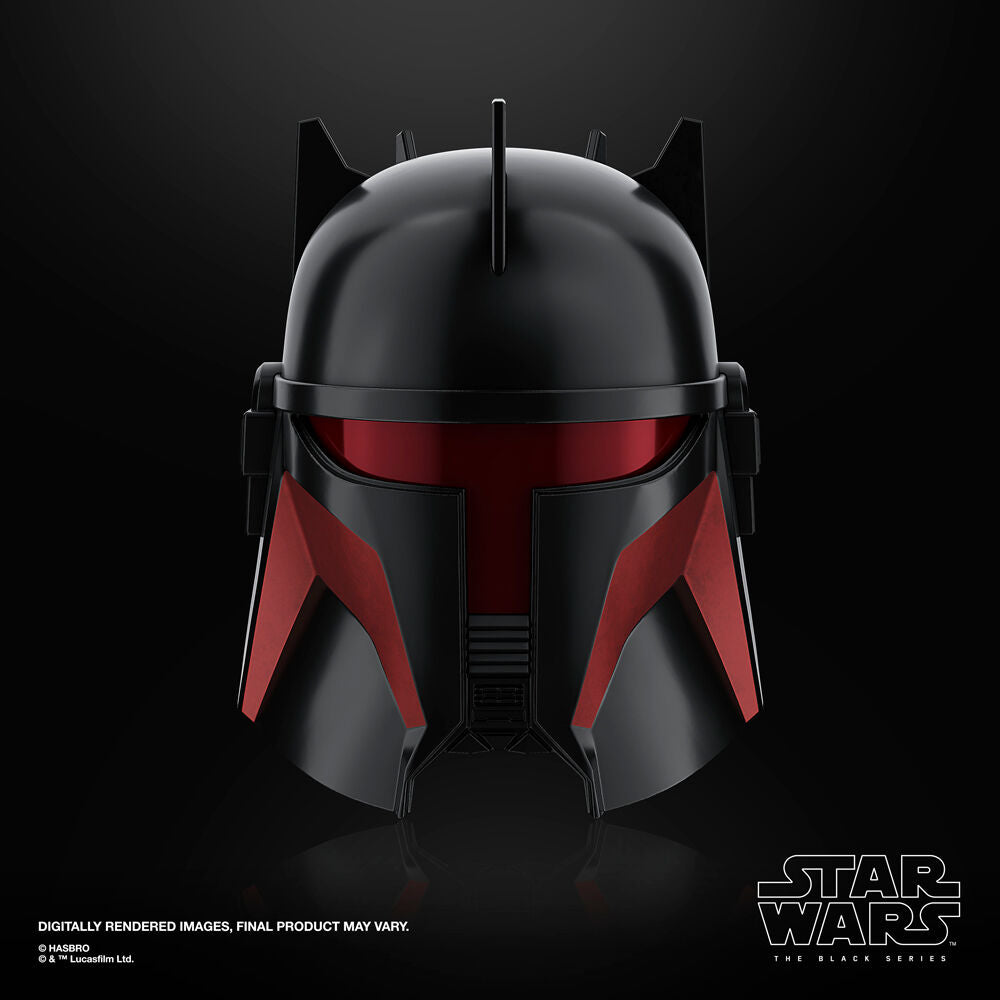 Casco electrónico negro y rojo de Gideon de Star Wars - 6