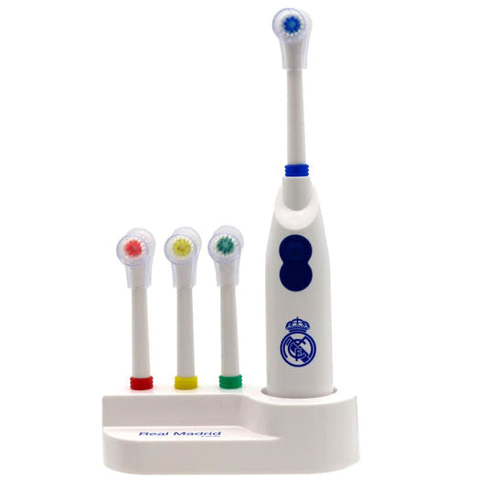 Cepillo dental eléctrico Real Madrid con tres cabezales de colores