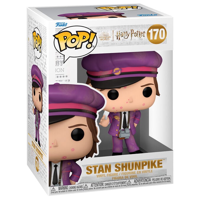 Figura Funko POP! 170 de Stan Shunpike con uniforme morado en su caja