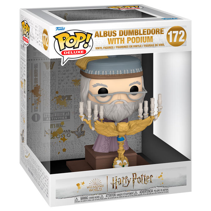 Figura Funko POP Deluxe de Dumbledore con pedestal ornamentado - 2