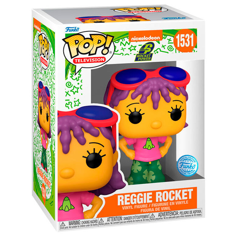 Figura Funko POP! Reggie Rocket de Rocket Power con gafas de sol en caja