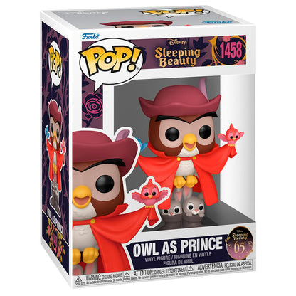 Figura Funko POP! Owl as Prince de La Bella Durmiente con capa roja