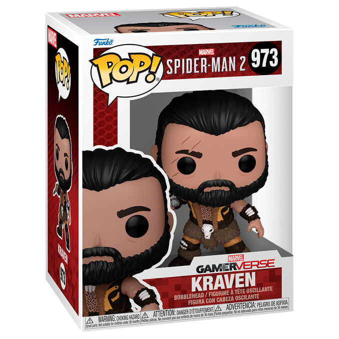 Figura Funko POP! de Kraven de Marvel Spider-Man 2 en caja
