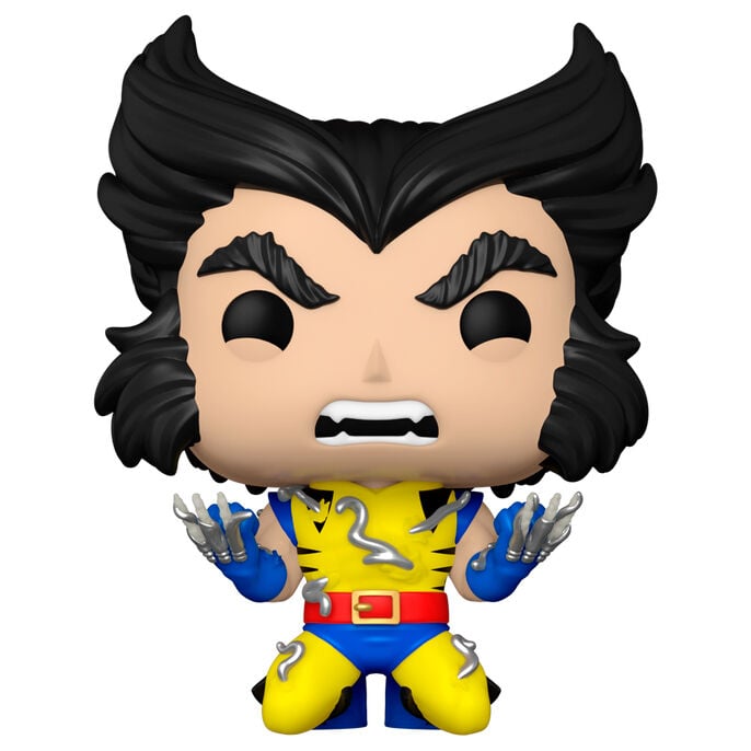 Figura Funko POP! Marvel de Wolverine con traje amarillo y azul en caja - 2