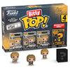 Pack Funko Bitty Pop! de El Señor de los Anillos con cuatro figuras y expositor