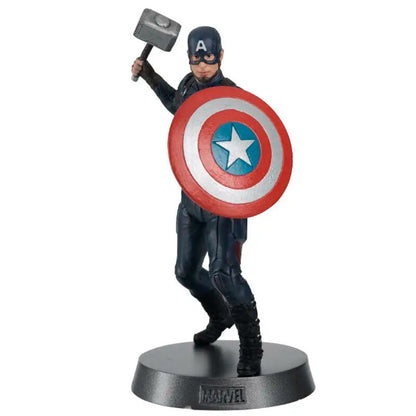 Figura metálica de Capitán América Heavyweights con escudo y martillo - 2