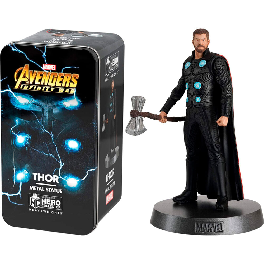Figura de Thor Heavyweights con martillo y capa sobre base redonda - 2