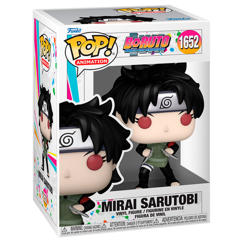 Figura Funko POP! de Mirai Sarutobi de Boruto en caja