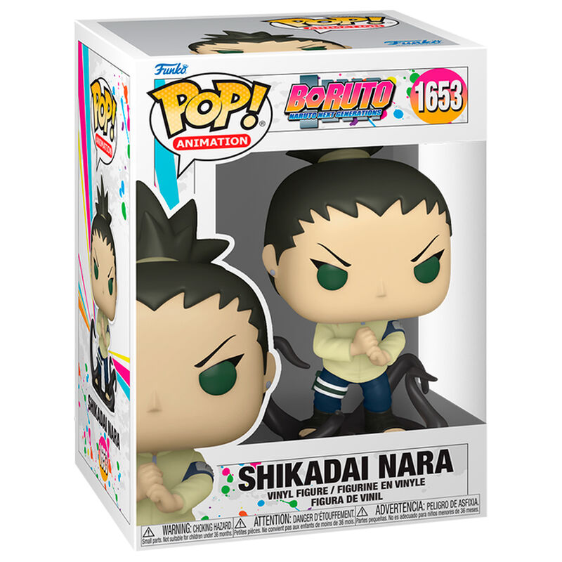 Figura Funko POP! de Shikadai Nara de Boruto en caja