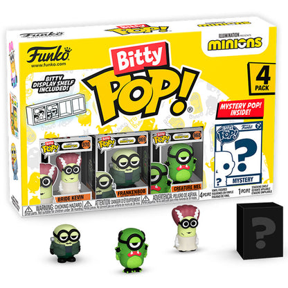 Blíster Funko Bitty Pop! Minions Serie 2 con cuatro figuras mini