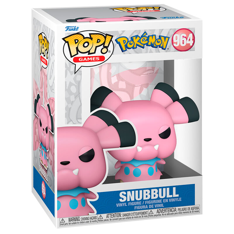Figura Funko POP! de Snubbull de Pokémon en tonos rosa y azul - 2