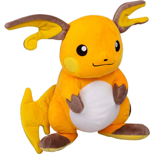 Peluche de Raichu Pokémon naranja sentado - 3