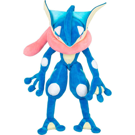 Peluche de Greninja Pokémon azul de 30 cm con banda rosa - 2