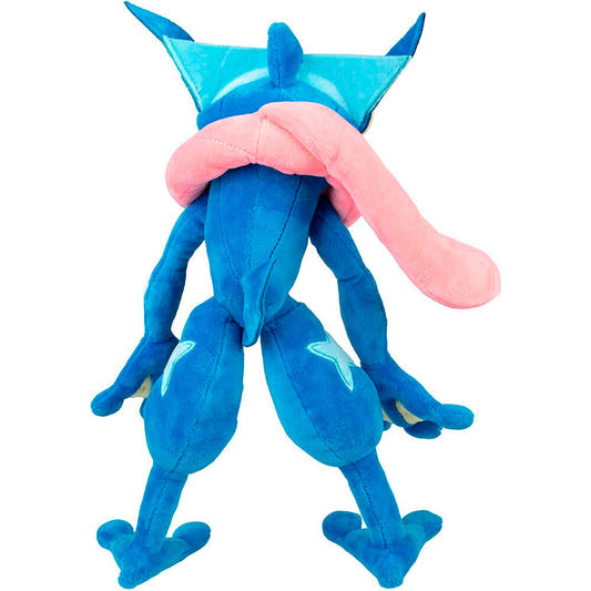 Peluche de Greninja Pokémon azul de 30 cm con banda rosa - 4