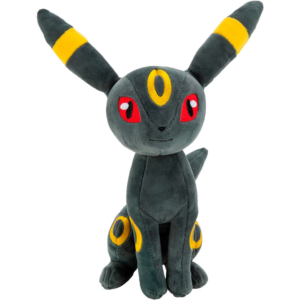 Peluche de Umbreon Pokémon JAZWARES de color oscuro con detalles amarillos - 2