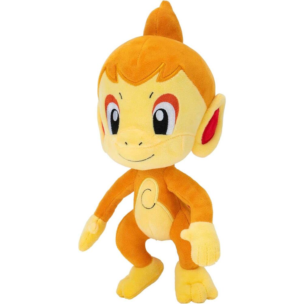 Peluche de Chimchar Pokémon de color naranja y amarillo - 2