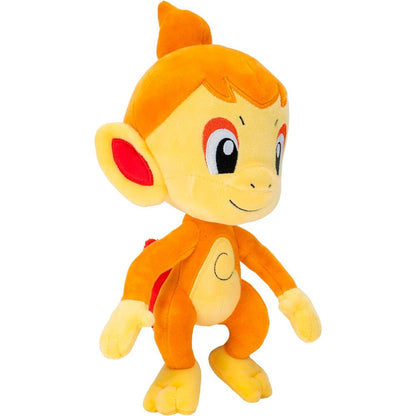 Peluche de Chimchar Pokémon de color naranja y amarillo