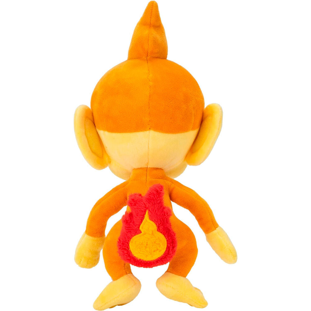 Peluche de Chimchar Pokémon de color naranja y amarillo - 3