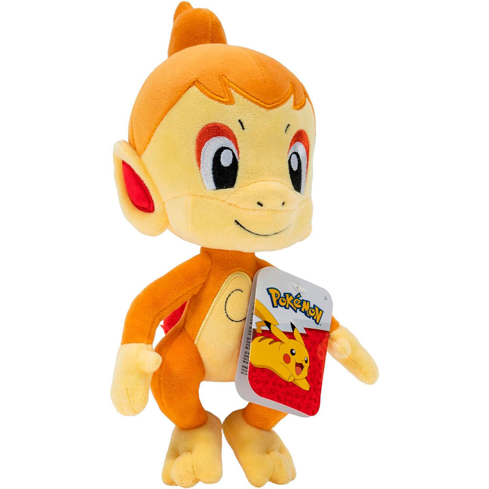 Peluche de Chimchar Pokémon de color naranja y amarillo - 4