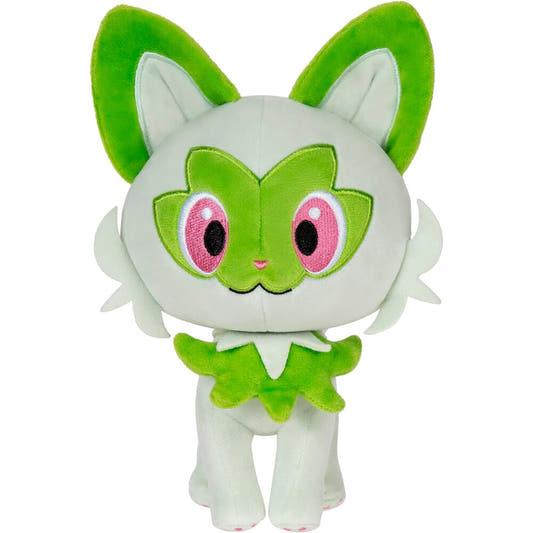 Peluche de Sprigatito de Pokémon en verde y blanco - 3