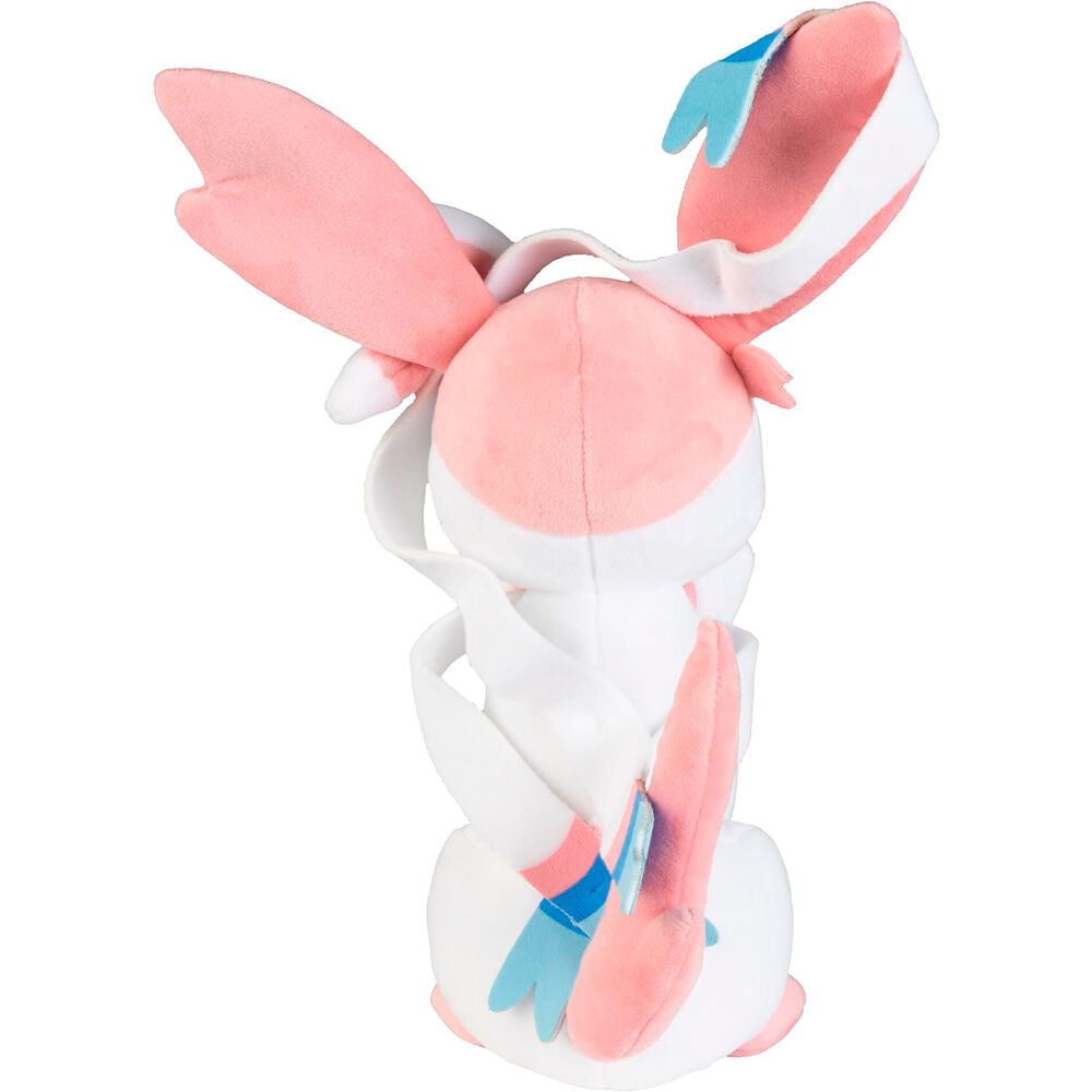 Peluche de Sylveon Pokémon en blanco y rosa - 2