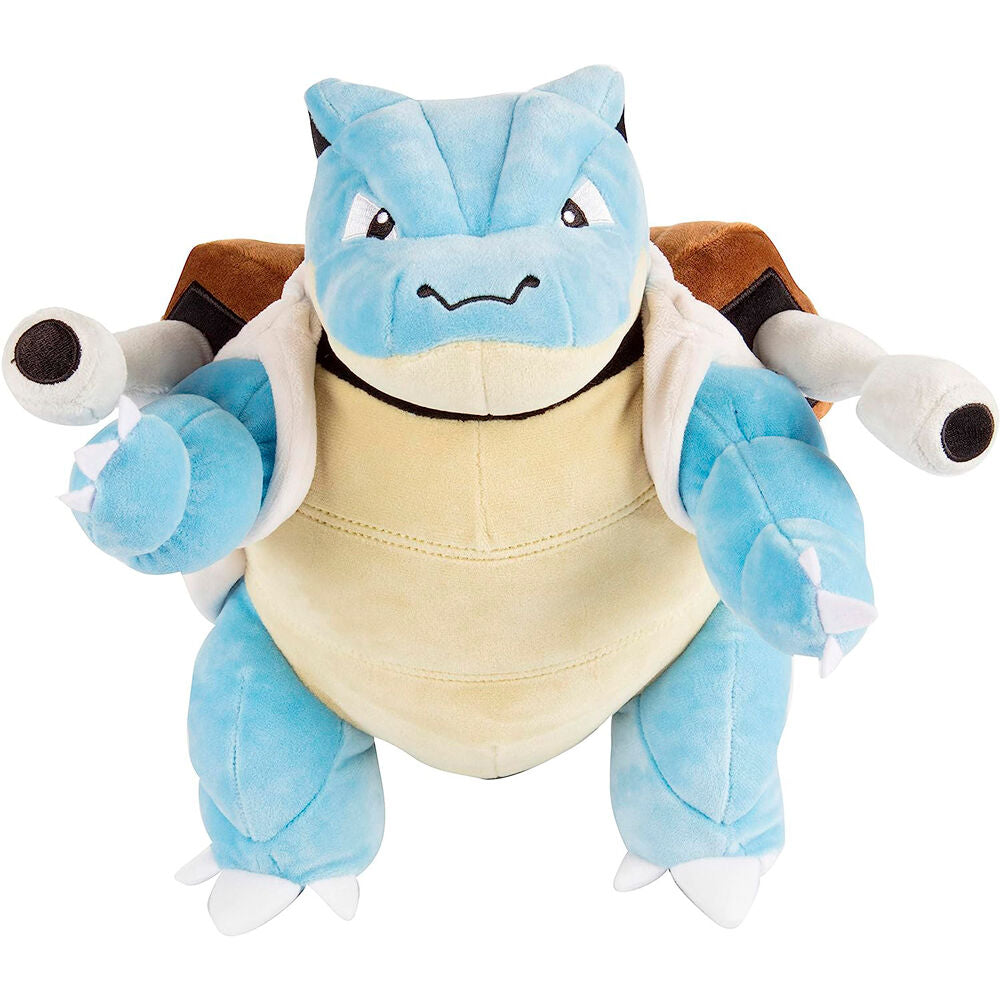 Peluche Blastoise de Pokémon JAZWARES azul con caparazón marrón - 2