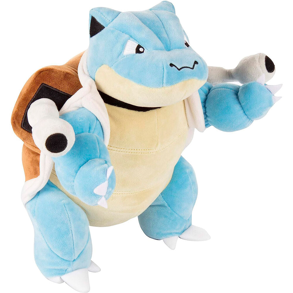 Peluche Blastoise de Pokémon JAZWARES azul con caparazón marrón - 3