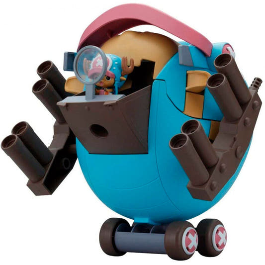 Chopper Robo Super 1 Guard Fortress de One Piece en azul con cañones y ruedas
