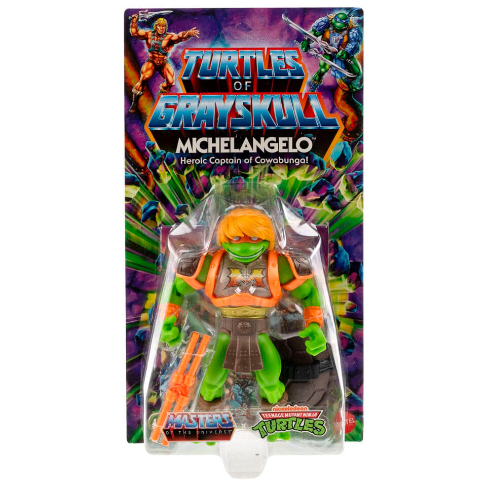 Figuras articuladas Mattel Turtles of Grayskull con personajes de Masters del Universo y Tortugas Ninja - 6