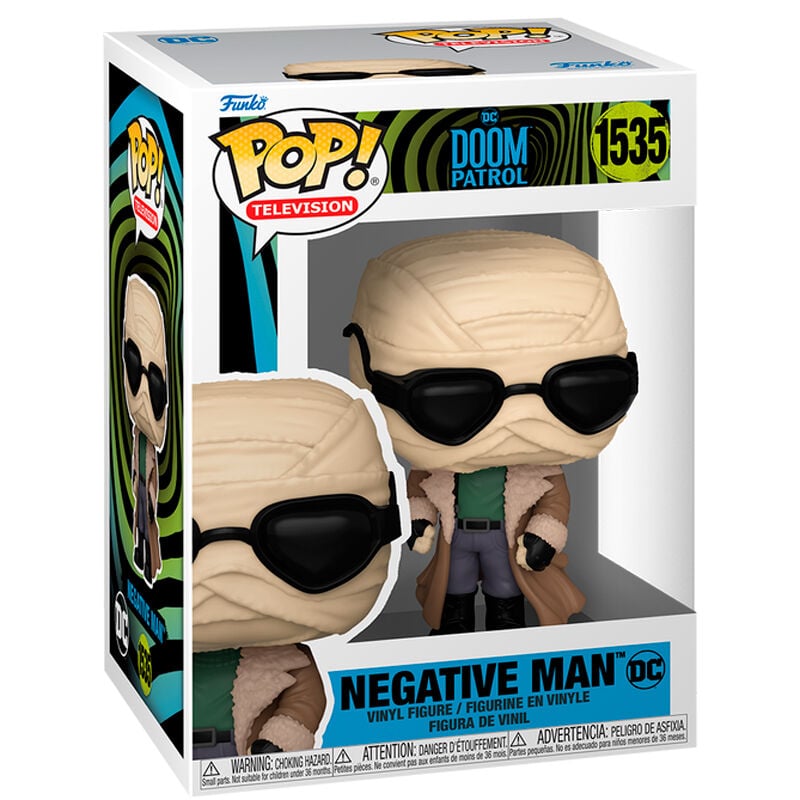 Figura Funko POP! de Negative Man de Doom Patrol en caja