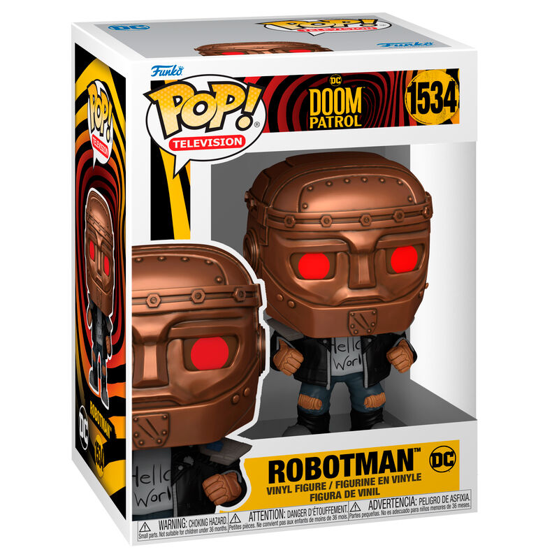 Figura Funko POP! de Robotman de Doom Patrol en caja