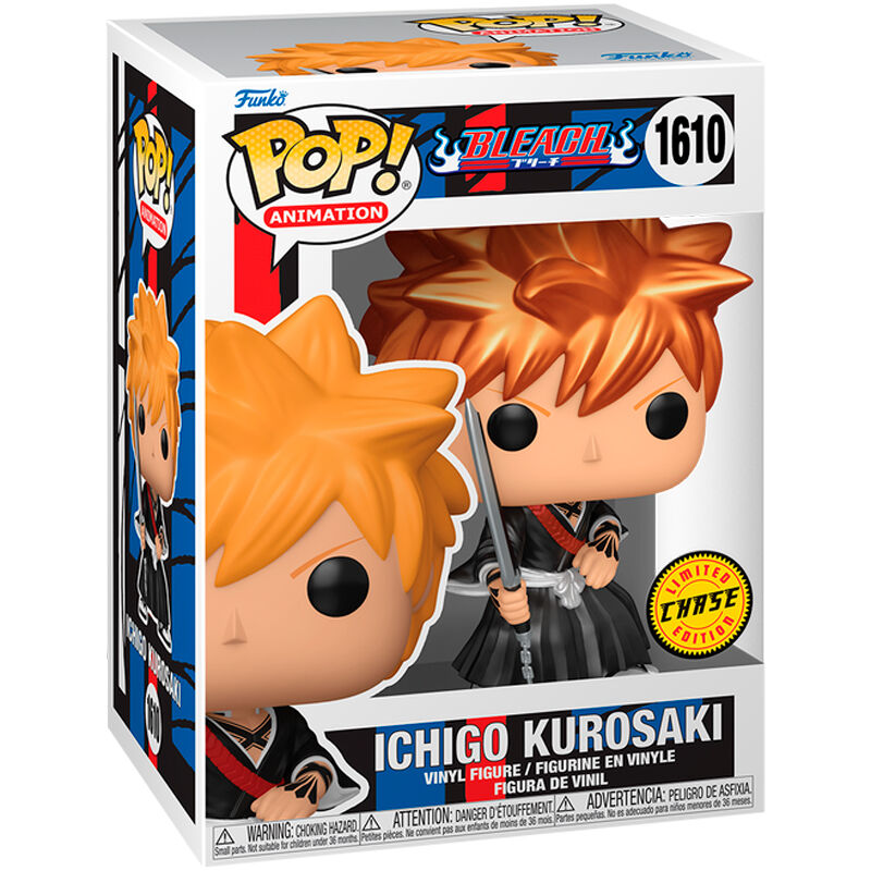 Figura Funko POP de Ichigo Kurosaki de Bleach con espada y caja - 3