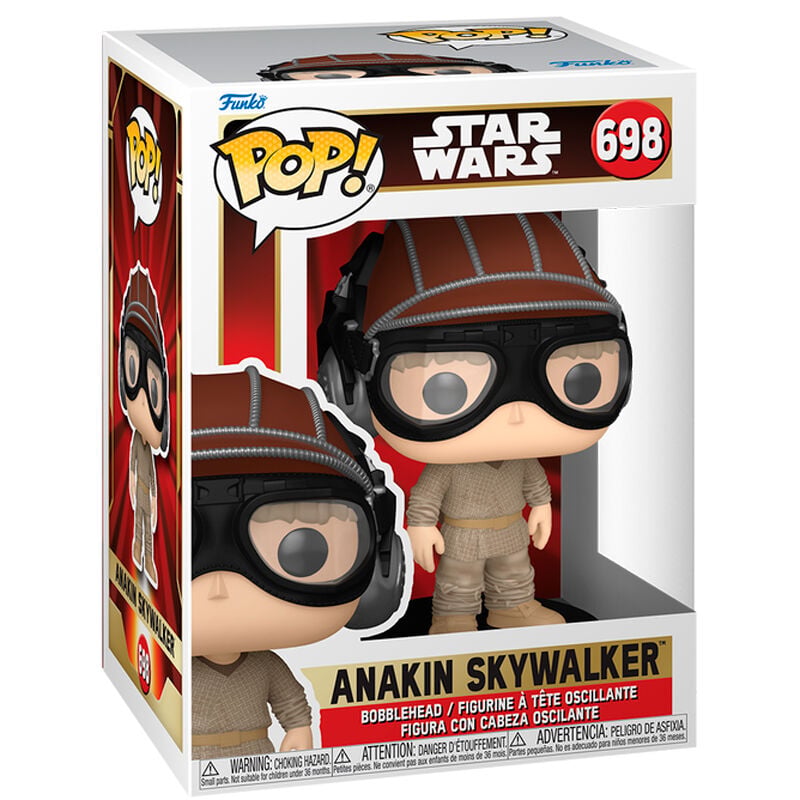 Figura Funko POP! de Anakin Skywalker con gafas en su caja Star Wars