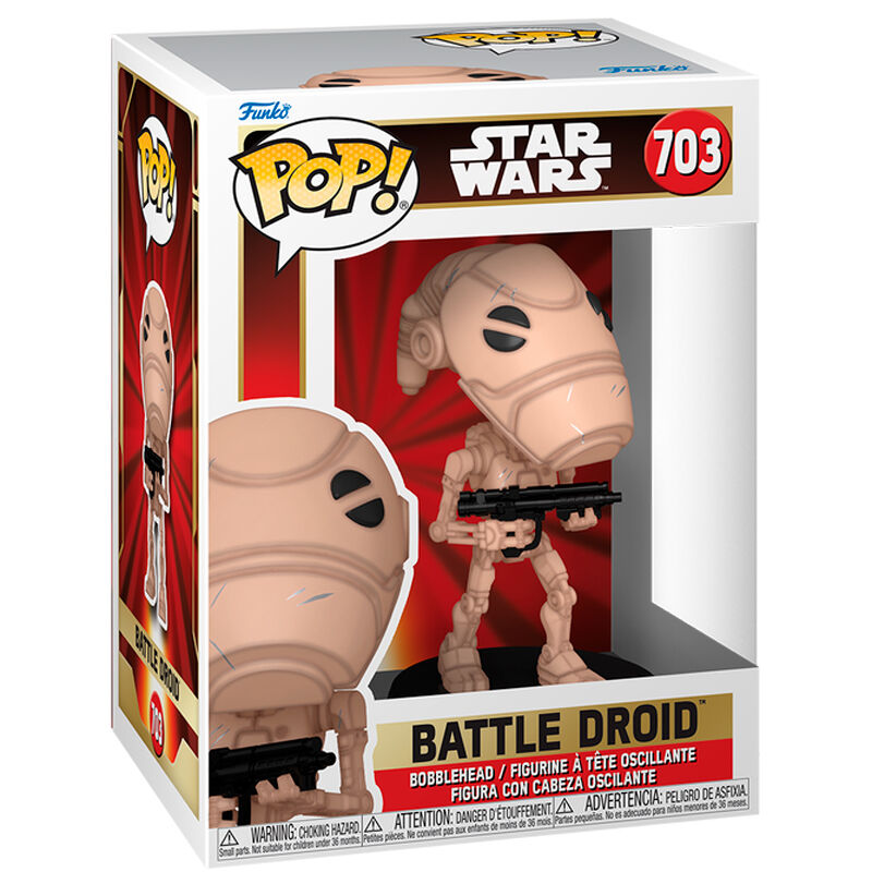 Figura FUNKO POP! Star Wars Battle Droid #703 en caja