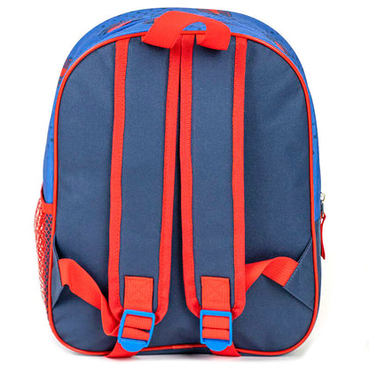 Mochila 3D azul de Spider-Man Marvel con detalles rojos - 2