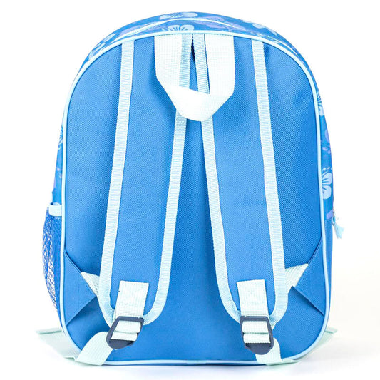 Mochila 3D azul de Stitch Disney con estampado floral - 2