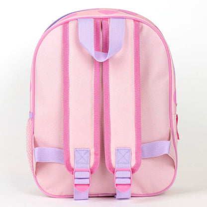 Mochila 3D rosa de Minnie Disney con estampado de lunares - 2