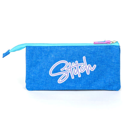 Portatodo triple azul de Stitch Disney - 2
