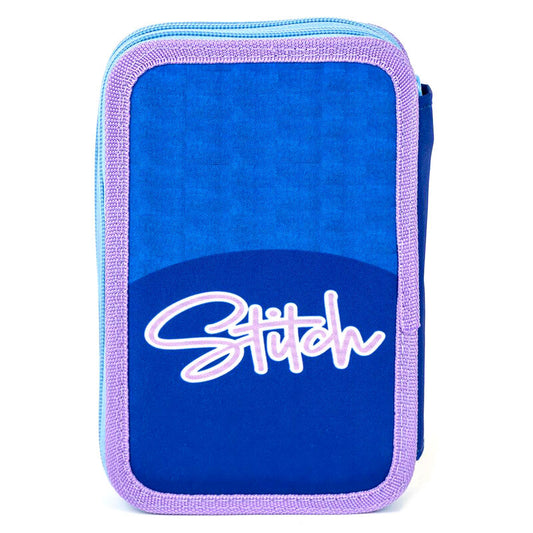 Plumier doble azul y lila de Stitch Disney - 2