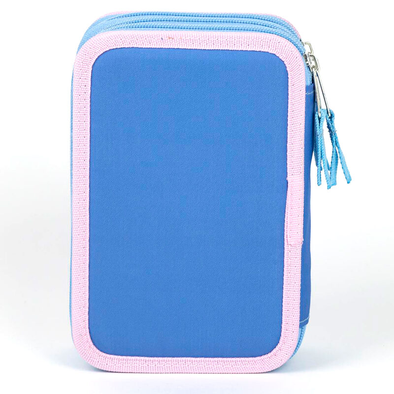 Plumier triple Disney de Stitch y Angel en tonos lila y azul - 2