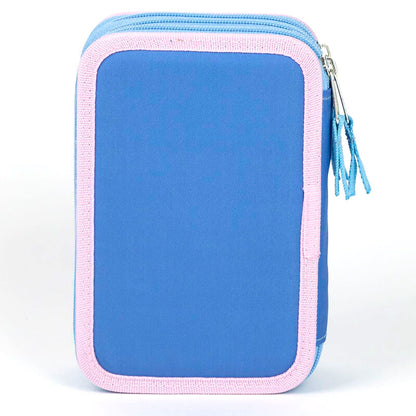 Plumier triple Disney de Stitch y Angel en tonos lila y azul - 2