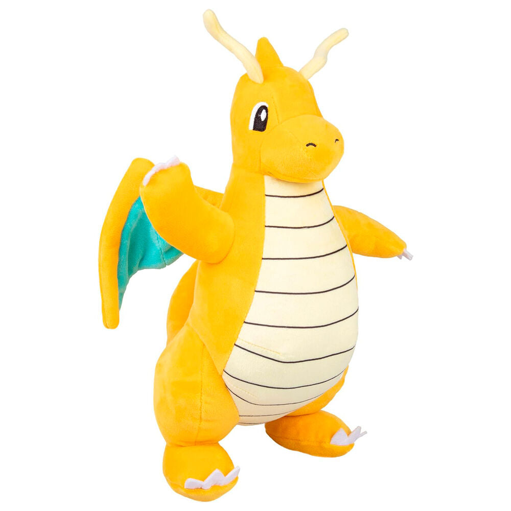 Peluche Dragonite de Pokémon amarillo con alas turquesas - 4