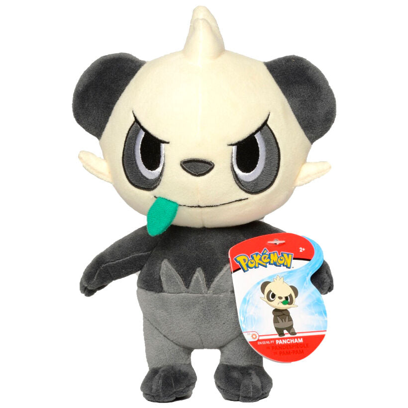 Peluche Pancham de Pokémon de 21 cm en blanco y negro - 2