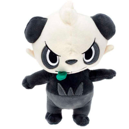 Peluche Pancham de Pokémon de 21 cm en blanco y negro